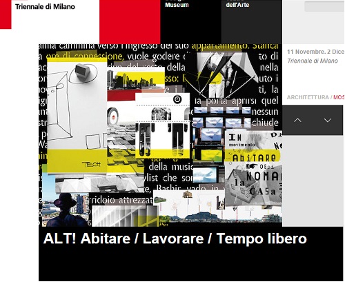 TRIENNALE DI MILANO  11 Novembre / 2 Dicembre 2015